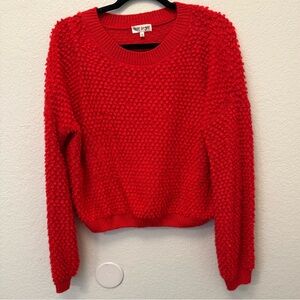 Bright Red Acrylic Sweater